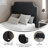 Contoured Headboard With 2 Power Outlets, 1 USB And 1 USB-C Port-99917809