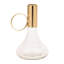 Modern Metal Taper Candle Holder with Glass Base (Set of 2)