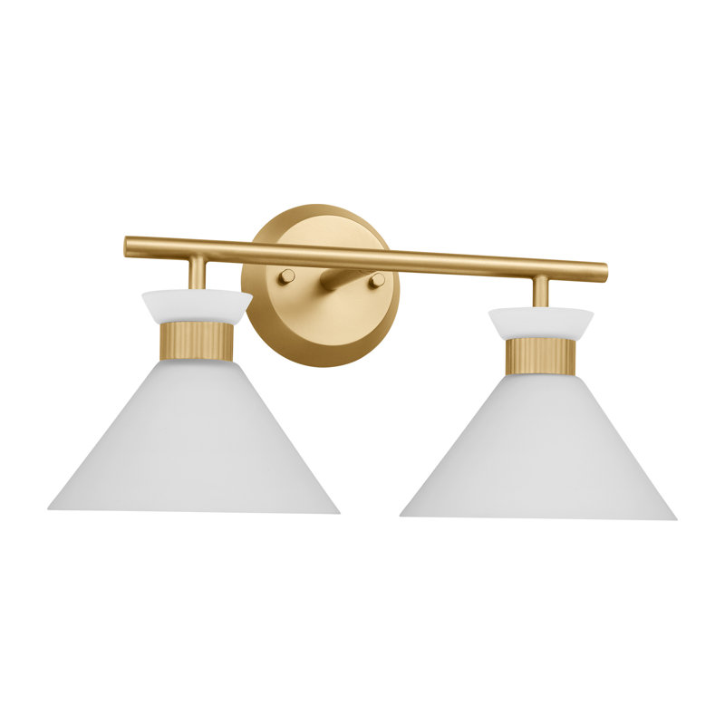 Belcarra Vanity Light, 2, Satin Brass