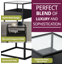 Elenna Glass Top Frame End Table