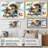 Turtle On The Beach Relaxing - Coastal Animal Wall Art Living Room-679396594-679396598