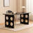 Black Rectangular Solid Wood Desks-108352955