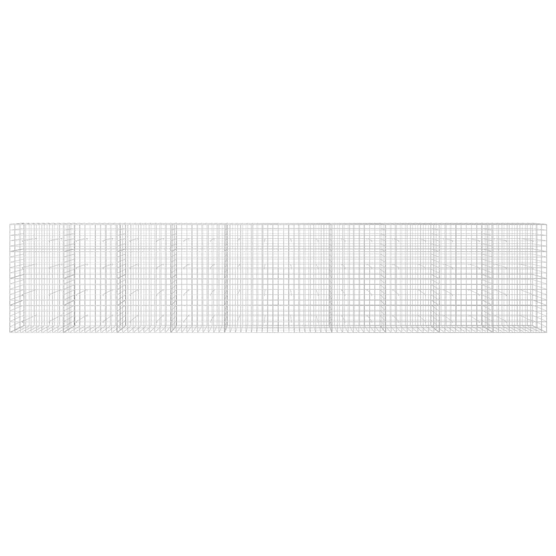 vidaXL Gabion with 3.5 mm Wire and 10x10 cm Mesh 100x30x100 cm - Image 2