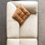 Causeuse-coussin modulaire en polyester beige