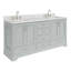 Meuble-lavabo double 72 po avec plateau Abita-93359372