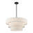 4 - Light Steel Dimmable Drum Chandelier-254080606-254080604