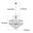 Chellie 6 - Light Dimmable Empire Chandelier