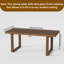 Table de salle à manger rectangulaire en bois massif