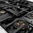 ZLINE 36 in. Classic Rangetop w/ 6 Brass Burners & Porcelain Cooktop in Satin Steel w/ Griddle
