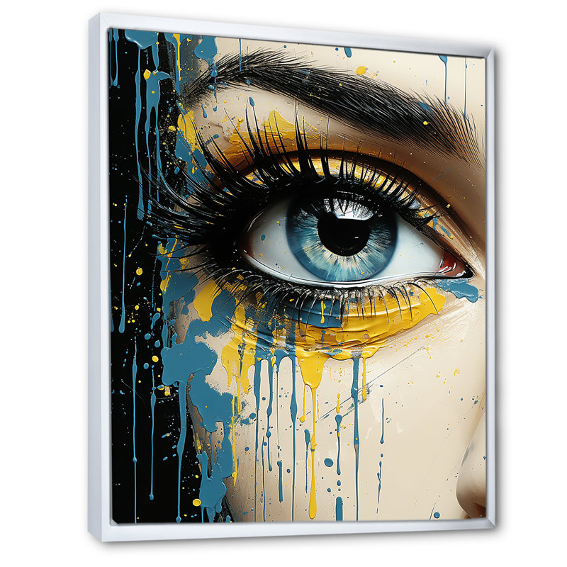 Byzantine Beauty - Classics, art mural, Cadre flottant blanc, H 44 po x l 34 po x P 1,5 po