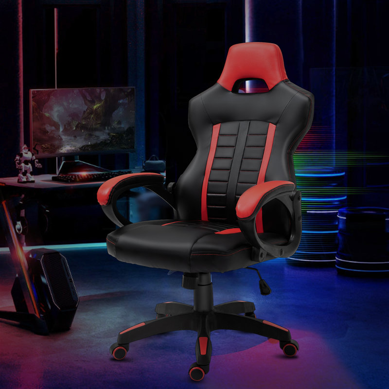 Fauteuil de bureau Office, Noir/rouge