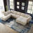 Sectional Sofa Livingroom Coner Couch With Storage Ottomans-1200585938