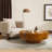 31.5" & 35" Round Solid Wood Burl Coffee Table – Unique Natural Swirl Patterns, Curved Elegant Design, Handcrafted Centerpiece-1074017559-1089056193