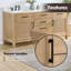 Meuble-lavabo double autoportant Grisella 72 po avec comptoir en quartz