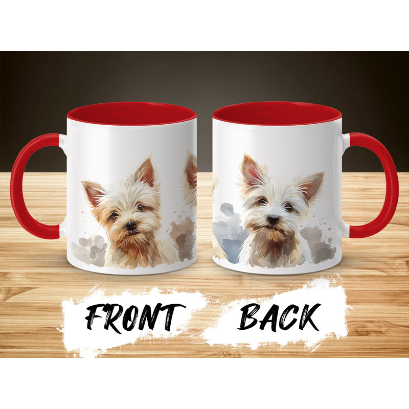 Ceramic Coffee Mug, 2, Red