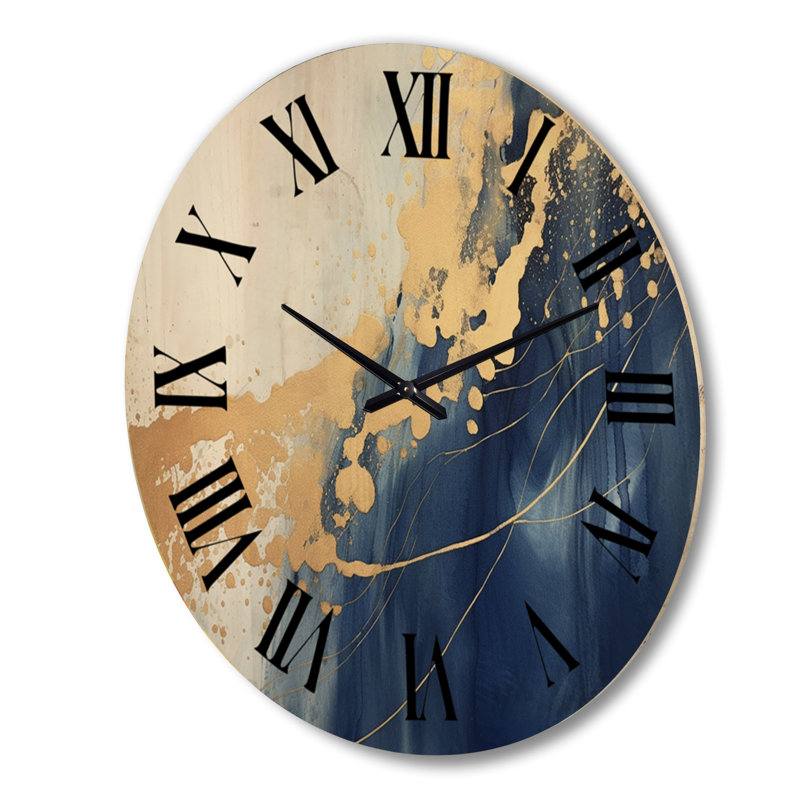 Horloge murale en bois massif Ambleside, Très grand