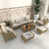 Coussin beige / structure brune est en rupture de stock