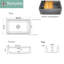 Plymouth 29.75'' L Single Basin Kitchen Sink-1010949976