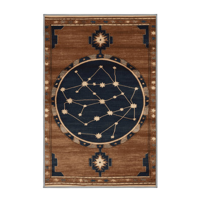 Tapis brun lavable à la machine