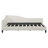Twin Size L-Shaped Linen Daybed, with Solid Wood Legs-129865441-129865443