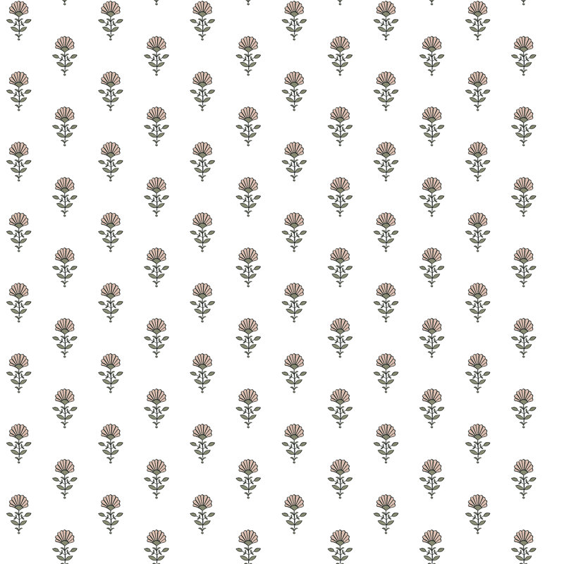 Mini papier peint floral Libby Stone, Pétale