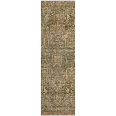 Premium Machine Washable Larock AMF1240 Medallion Rug