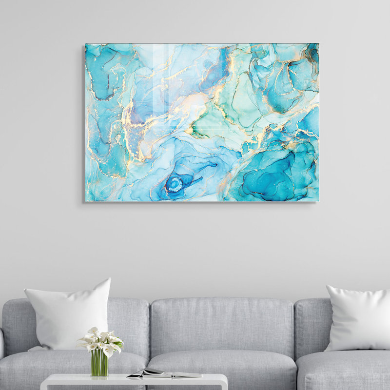 Peinture décorative en verre trempé, H 27,6 po x l 39,4 po