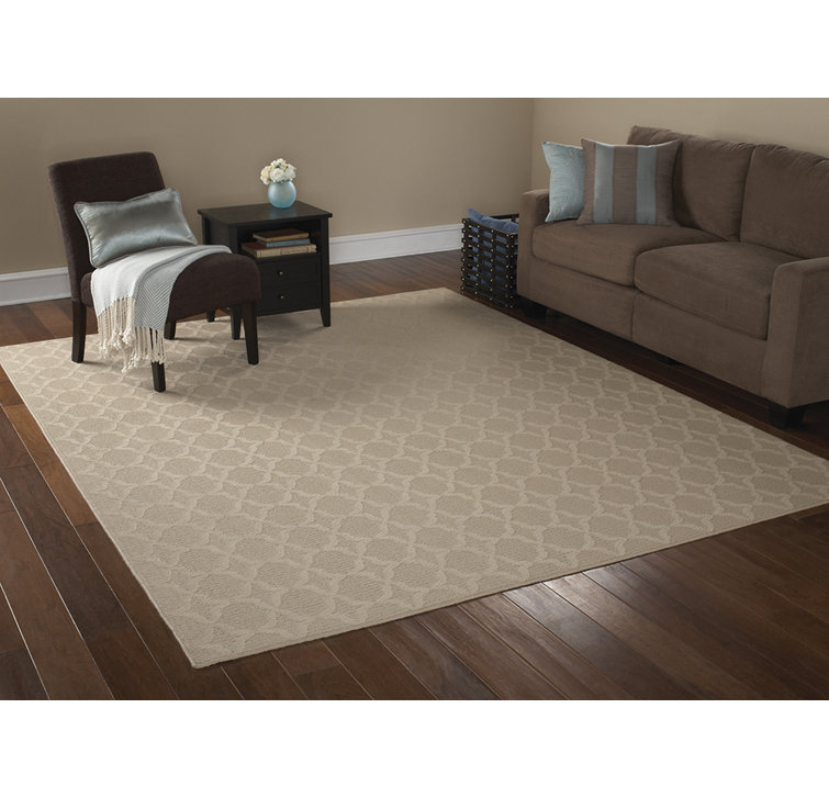 Alorton Non-Slip Polypropylene 5 Ft. X 7 Ft. Tan Area Rug