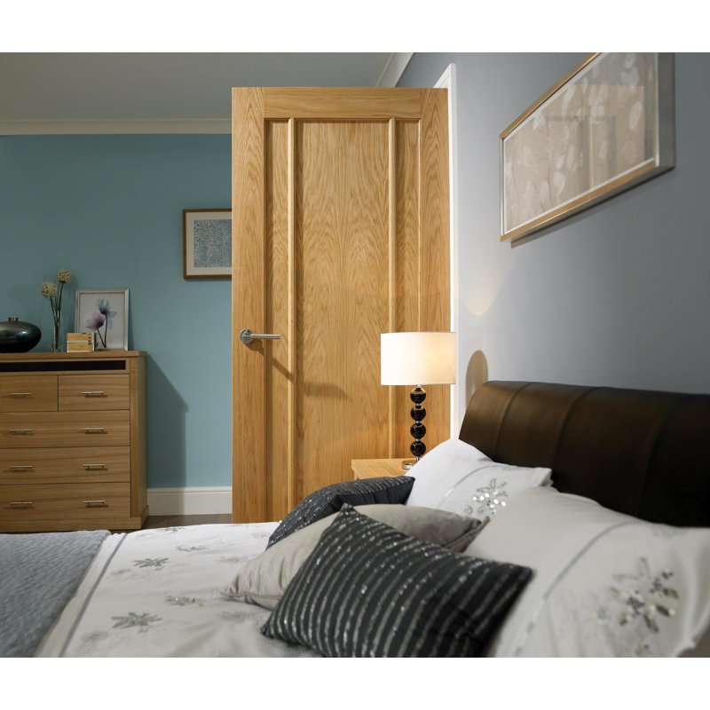 Lincoln Unfinished Oak Internal Door, 198.1 cm H x 83.8 cm W x 3.5 cm D