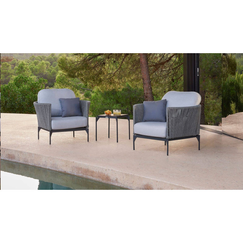 Boston Outdoor Lounge Chair, Canvas Aruba Sunbrella® Canvas