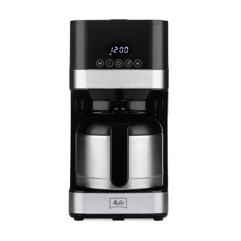 Sleek 8-Cup Stainless Steel Programmable Drip Coffee Maker with Thermal Carafe