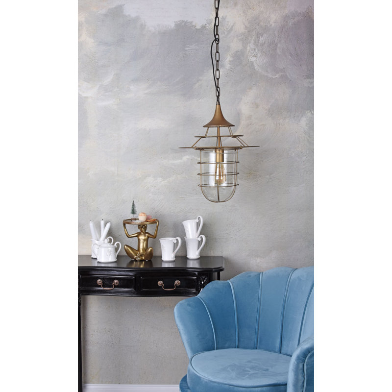 Westleigh 1 - Light Gold Geometric Pendant