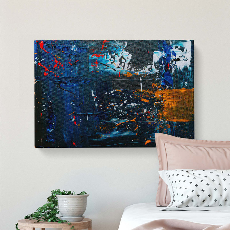 Abstract Art Painting Vol.400 by S.Johnson - Wrapped Canvas, 35cm H x 50cm W x 3cm D