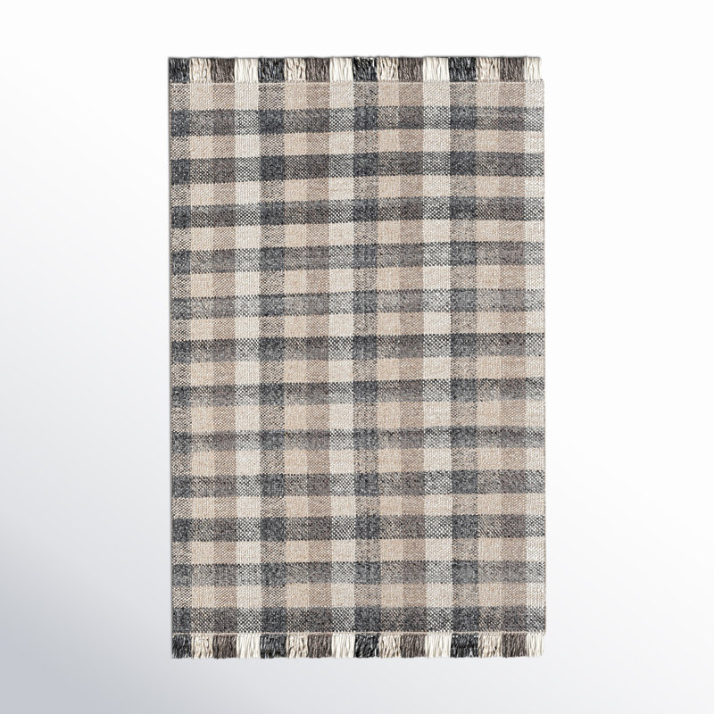 Tapis gris anthracite / gris moyen / beige Cordelia, Rectangle 2 pi x 3 pi