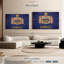 Carte "State Map Over Kansas Flag Canvas Print" sur-1348140519