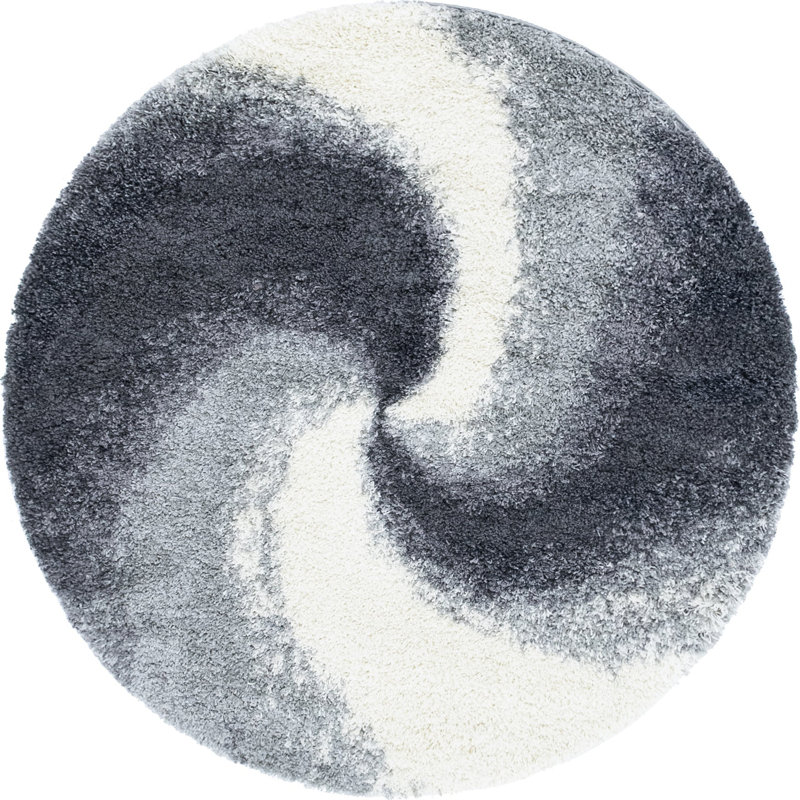Abstract Indoor Rug, Round 5'