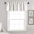 Farmhouse Stripe Striped Ruffled 52'' W Window Valance-1410833846