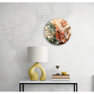 Horloge murale en verre trempé