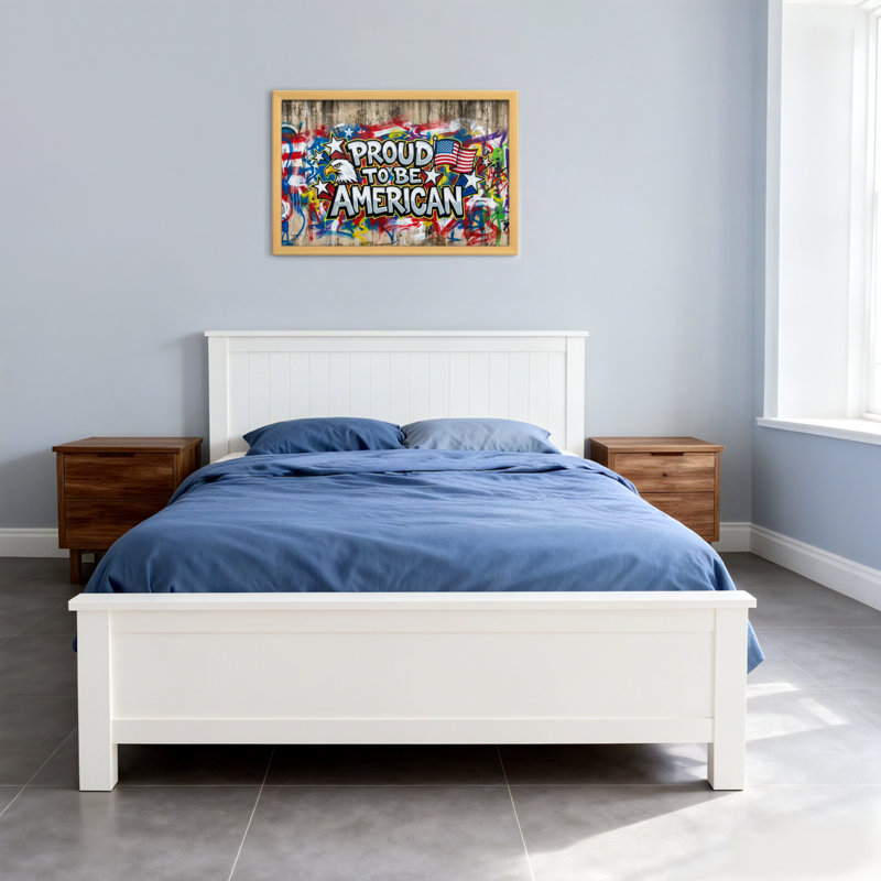 Proud to be American Graffiti, reproduction d'art, H 20 po x l 30 po, Toile tendue, Ne s’applique pas