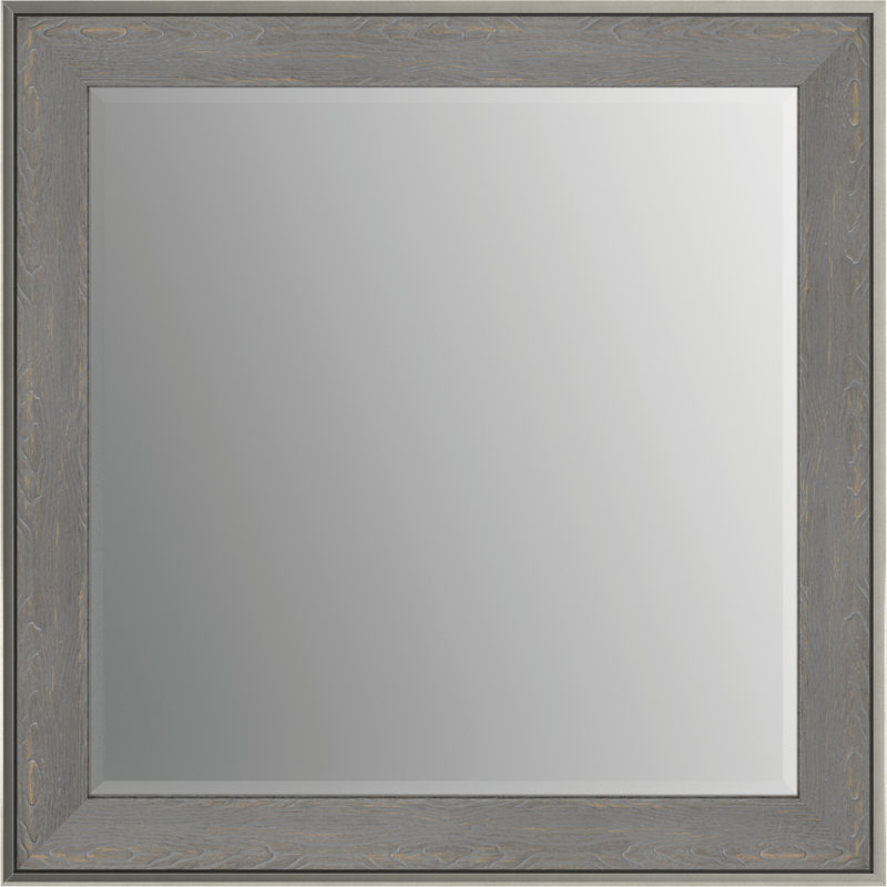 Miroir de salle de bain / meuble-lavabo biseauté Deluxe, Gris