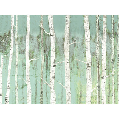 «Mint Birchies» - Impression sur toile tendue