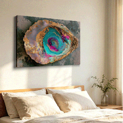  Chic Modern Abstract Oyster Shell Fluid Canvas Wall Art Entryway Lounge Gallery Wrapped 12*8 inch (30*20*2cm)