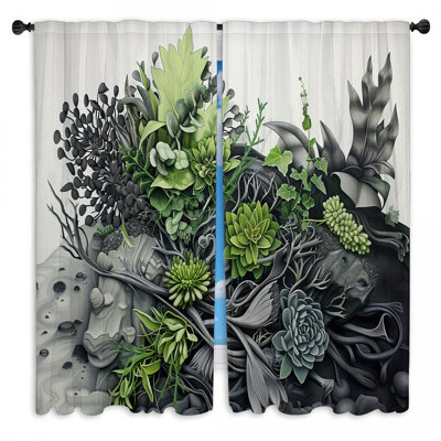 Paire de rideaux obscurcissant en polyester Orabella
