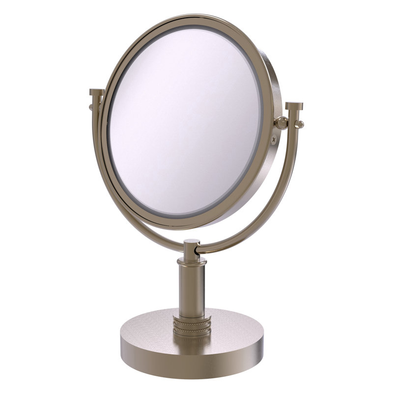 Dolder Metal Mirror, Antique Pewter, 3x