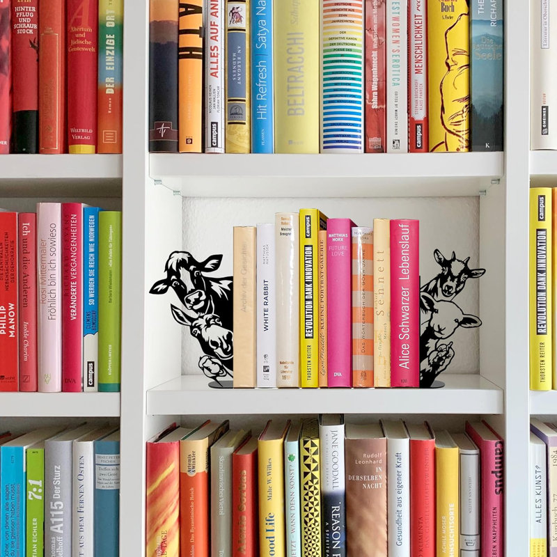 Unique Decorative Book Ends For Shelves, Cute Bookshelf Decor, Bookshelf Decorative Objects For Home Office Desk Bookshelf Decor