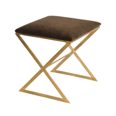 X Side Iron Vanity Stool