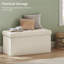 Fazila 76cm Wide Rectangle Solid Colour Ottoman with Storage