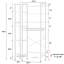 Rangement autoportant au-dessus de la toilette avec 8 tablettes Lowis-1594875893