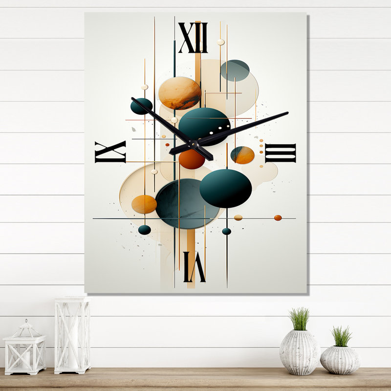 Horloge murale géométrique moderne Sweet Serenity, H 28 po x l 12 po x P 1 po
