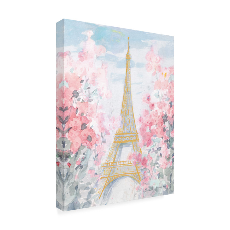 Art sur toile Danhui Nai «Pastel Paris III», H 24 po x l 18 po x P 2 po